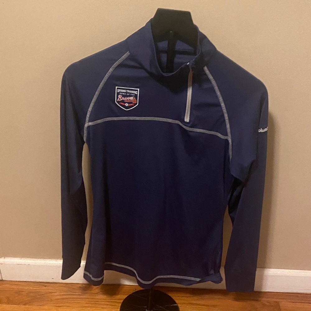 Columbia Braves Spring Training Shirt Quarterzip